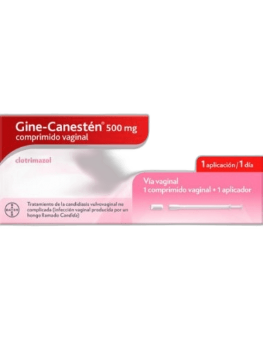 Imagen 2 de GINE-CANESTEN 500 mg 1 COMPRIMIDO VAGINAL