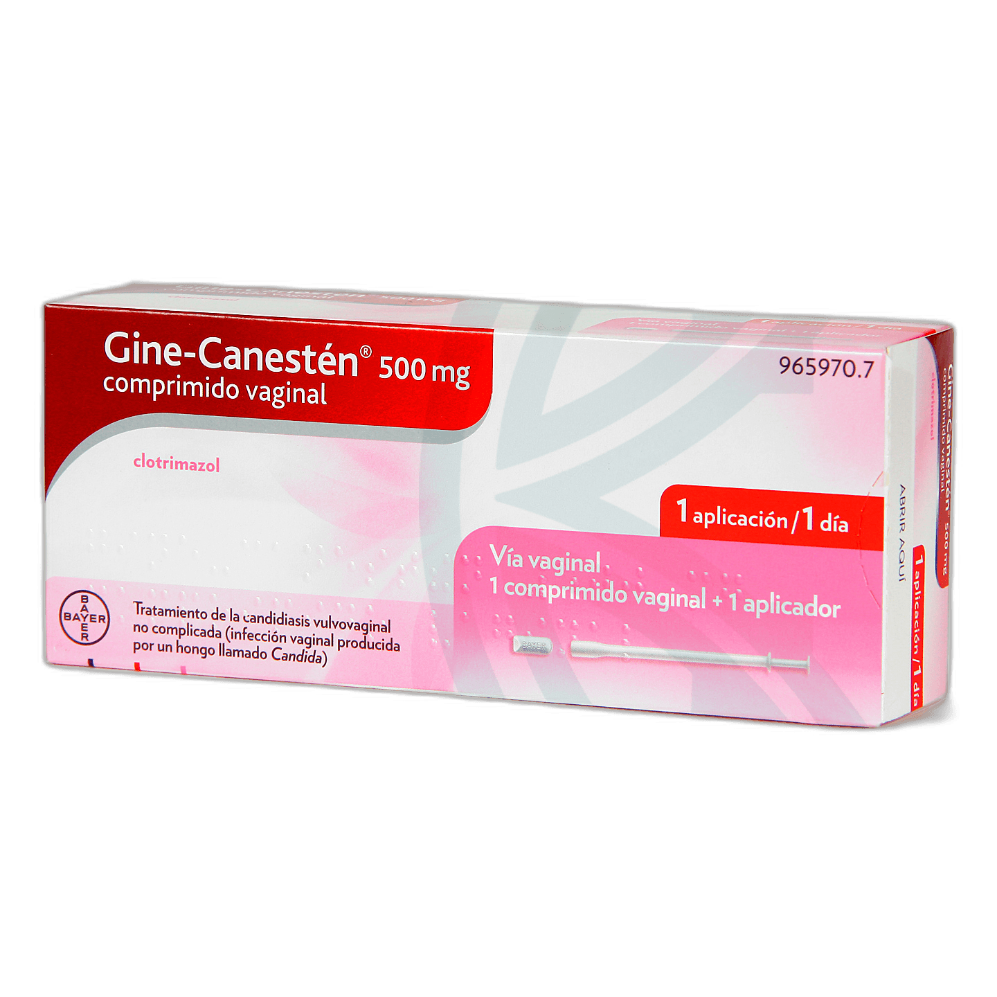 Imagen 3 de GINE-CANESTEN 500 mg 1 COMPRIMIDO VAGINAL