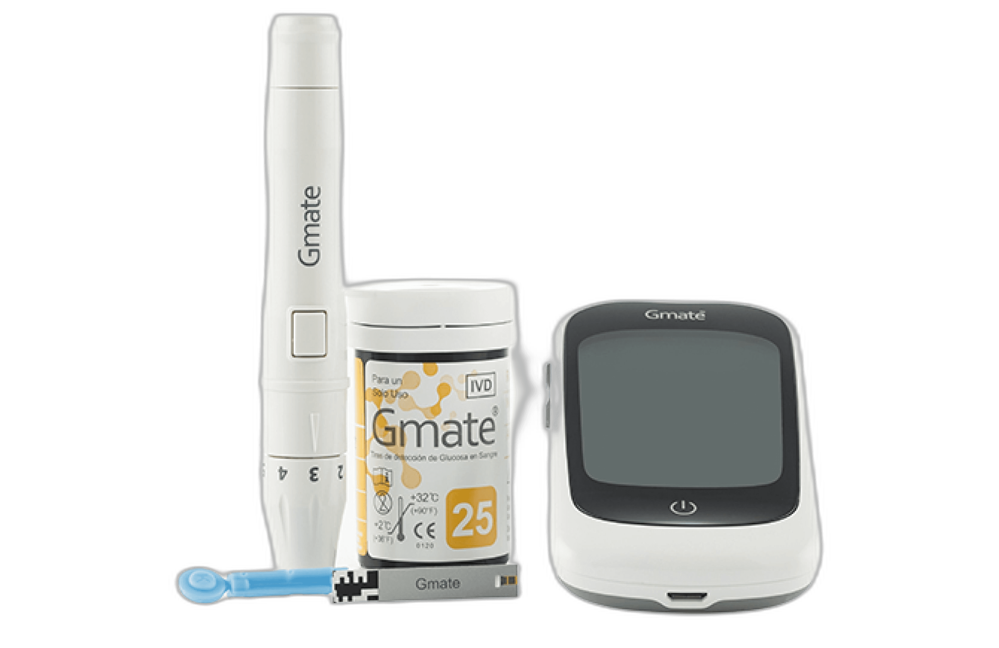 Imagen de GLUCOMETRO GMATE ORIGIN +TIRAS + LANCETAS