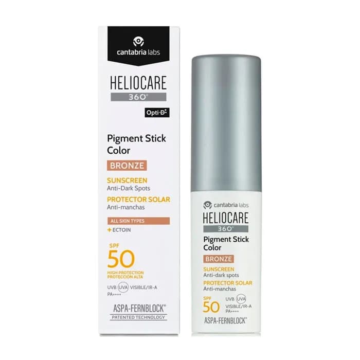Imagen 2 de Heliocare 360º Pigment Stick Color Bronze Spf50+ 10 Gr