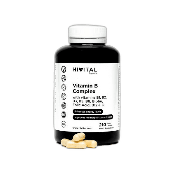 Imagen 2 de HIVITAL VITAMINA B COMPLEX 210 TABLETAS