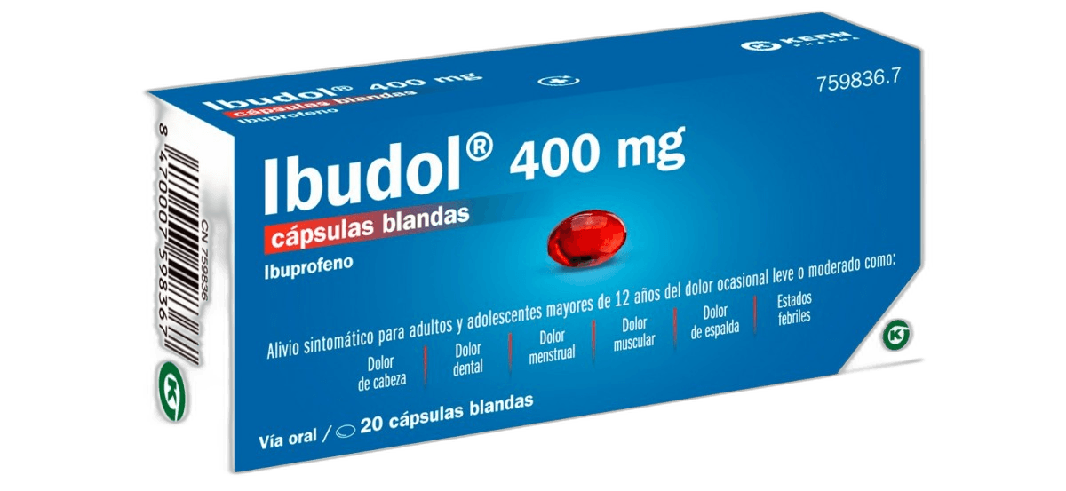 Imagen de IBUDOL 400 mg 20 CAPSULAS BLANDAS