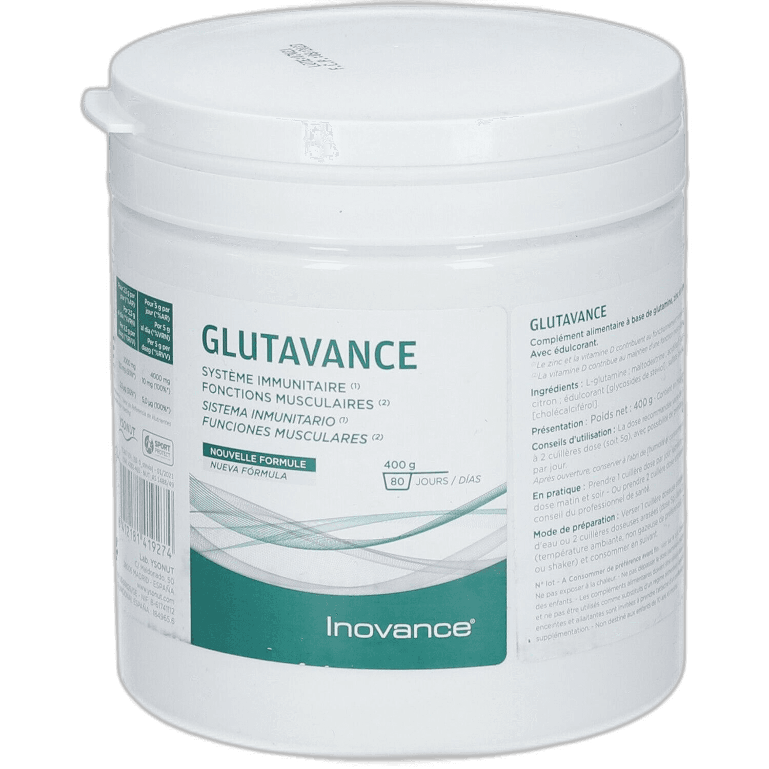 Imagen 2 de INOVANCE GLUTAVANCE 400 G
