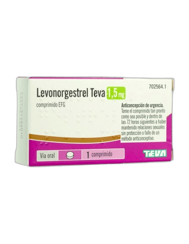 Imagen 2 de LEVONORGESTREL EXELTIS EFG 1,5 mg 1 COMPRIMIDO