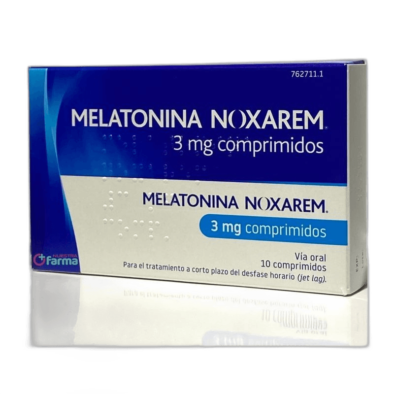 Imagen de MELATONINA NOXAREM 3 mg 10 COMPRIMIDOS