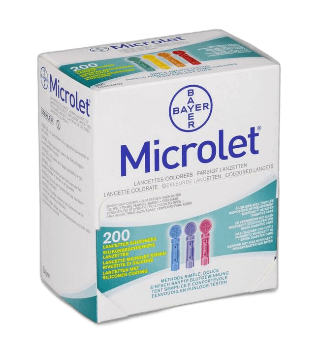 Imagen 2 de MICROLET LANCETAS DE COLORES 200 UD