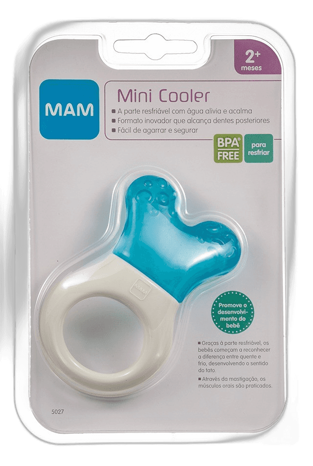 Imagen de MORDEDOR MINI COOLER & CLIP MAM N CON PARTE RELLENA DE AGUA
