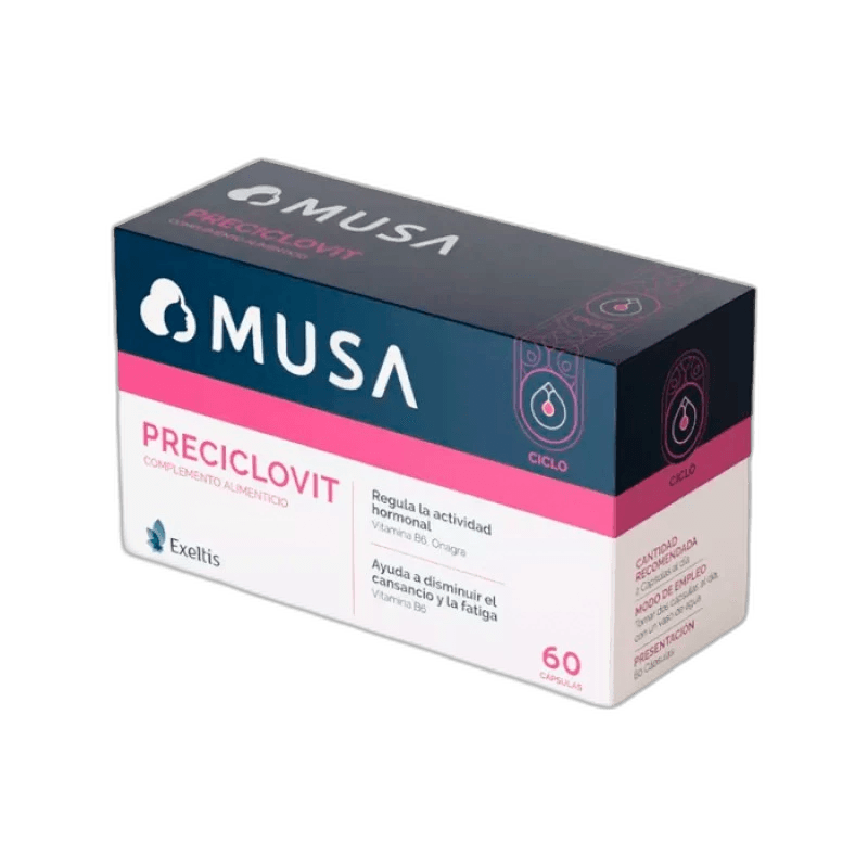 Imagen 2 de MUSA PRECICLOVIT 60 CAPSULAS