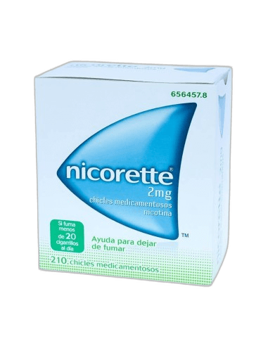 Imagen de NICORETTE 2 mg 210 CHICLES MEDICAMENTOSOS