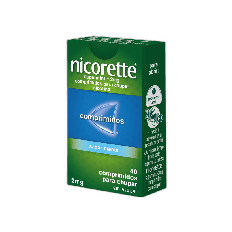 Imagen de NICORETTE SUPERMINT EFG 2 mg 80 COMPRIMIDOS PARA CHUPAR
