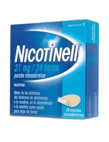 Imagen de NICOTINELL 21 mg/24 h 28 PARCHES TRANSDERMICOS 52,5 mg