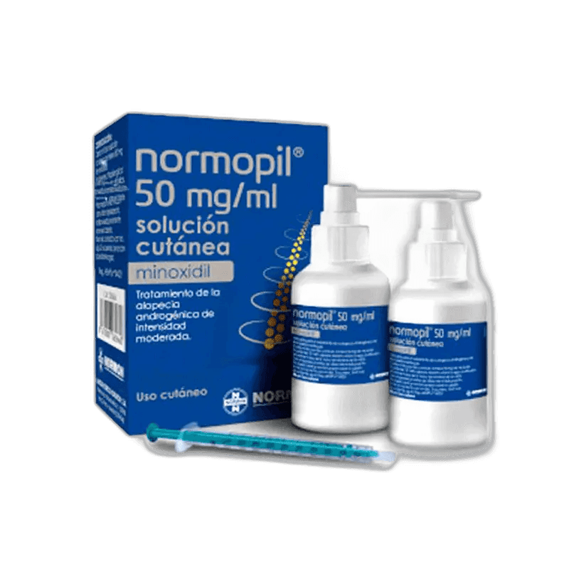 Imagen de NORMOPIL 50 mg/ml 2 FRASCOS SOLUCION CUTANEA 90 ml