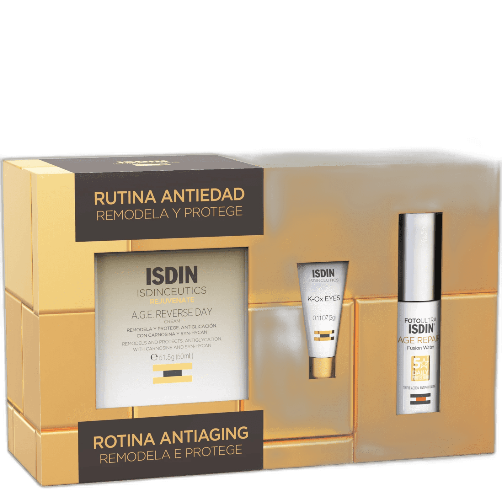 Imagen de PACK ISDINCEUTICS AGE REVERSE DAY CREMA+CLEANSING 27 ML