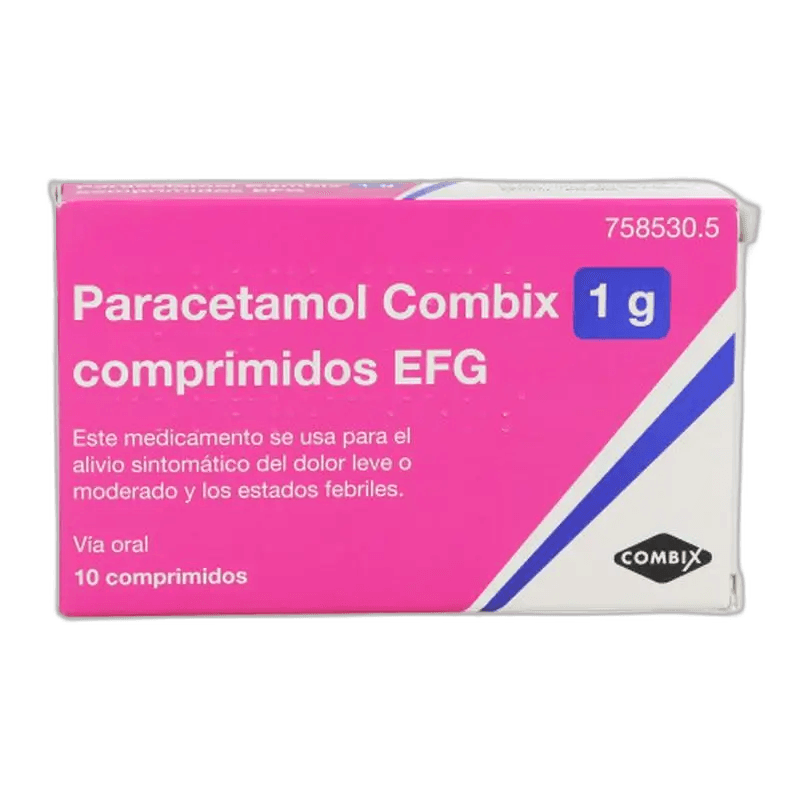Imagen de PARACETAMOL COMBIX EFG 1 g 10 COMPRIMIDOS