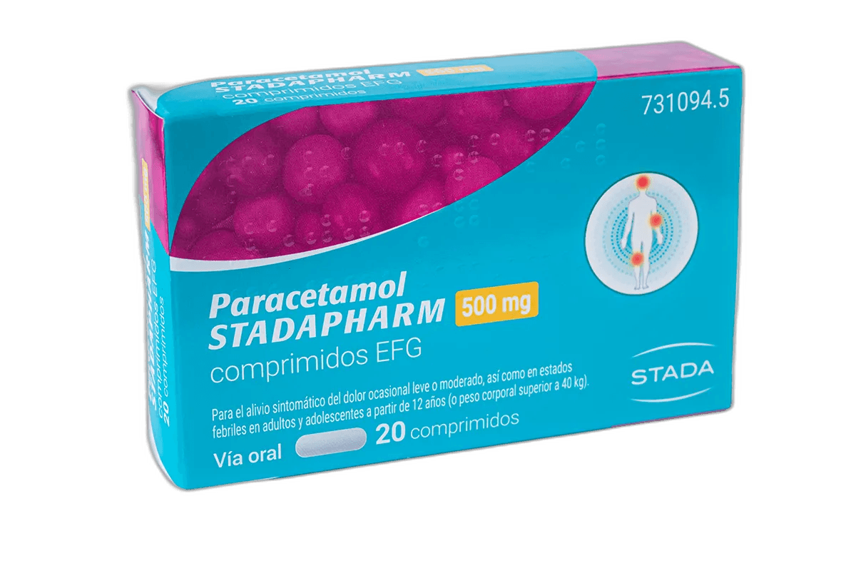 Imagen 3 de PARACETAMOL STADAPHARM EFG 500 mg 20 COMPRIMIDOS