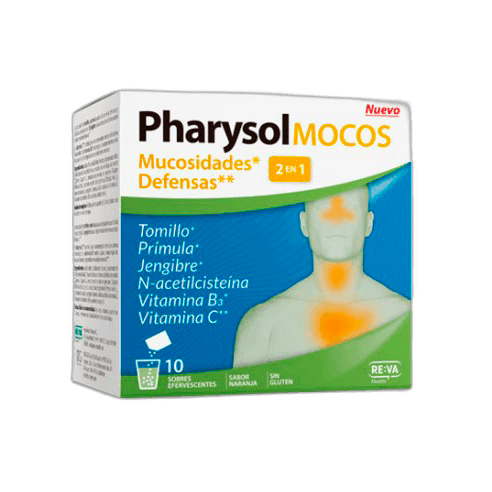 Imagen 2 de PHARYSOLMOCOS 10 SOBRES EFERVESCENTES