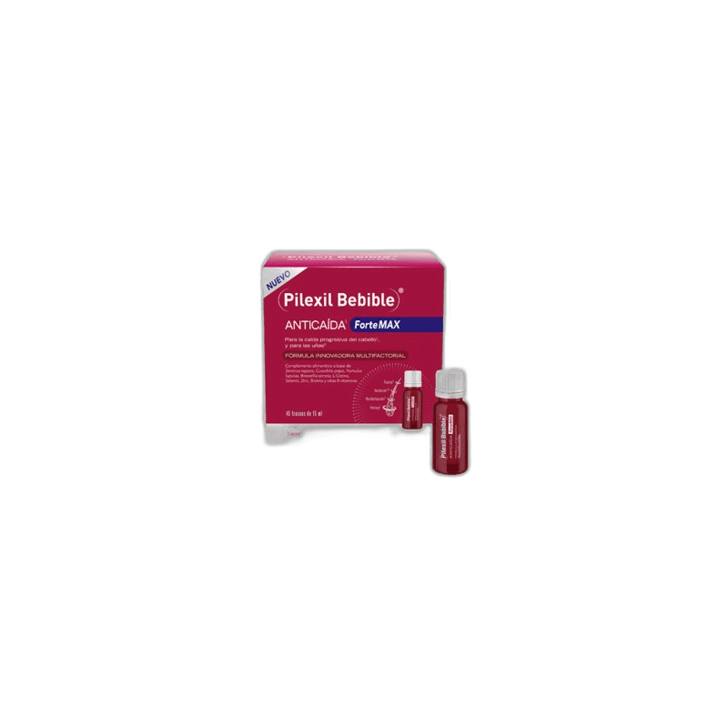 Imagen 3 de PILEXIL BEBIBLE ANTICAIDA FORTEMAX 30 FRASCOS 15 ML