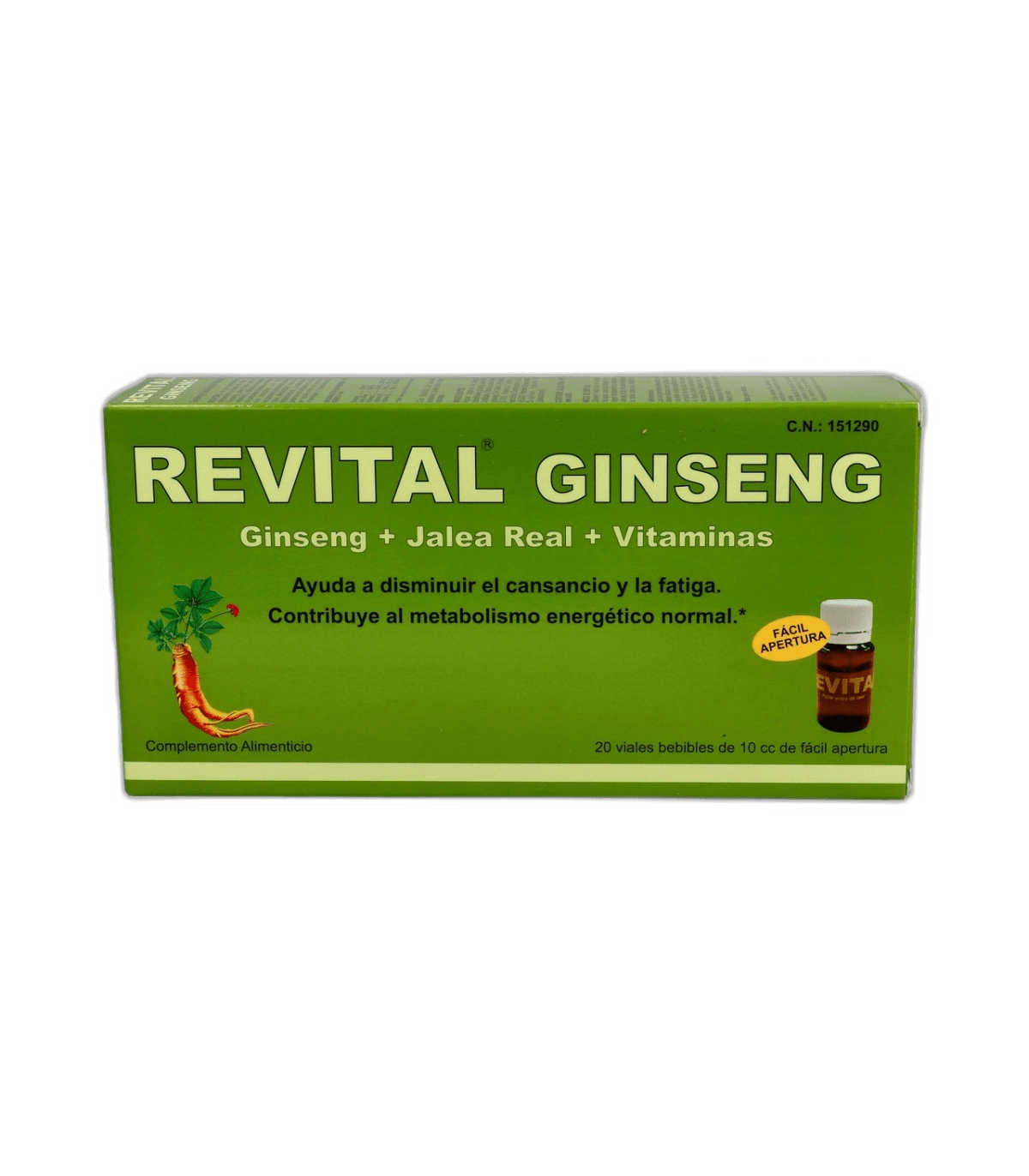 Imagen de REVITAL GINSENG+JALEA REAL+VIT.C 20 AMP.