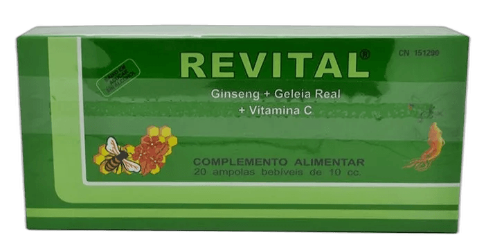 Imagen 3 de REVITAL GINSENG+JALEA REAL+VIT.C 20 AMP.