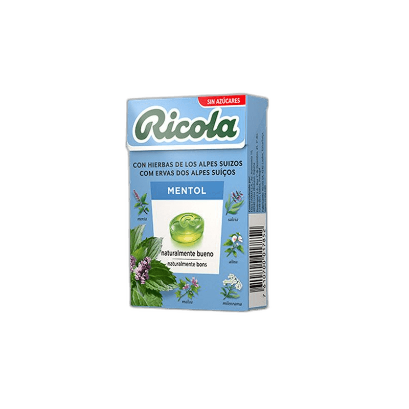 Imagen 2 de RICOLA CARAMELOS SIN AZUCAR 1 ENVASE 50 G SABOR MENTOL