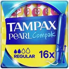 Imagen de TAMPAX COMPAK PEARL REGULAR 16 UNIDADES