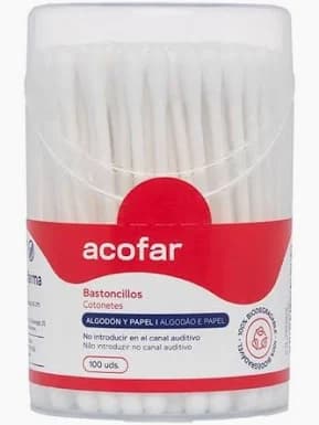 Imagen de Bastoncillos Acofar Bote 100 Uds