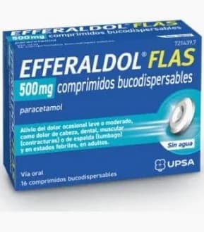 Imagen de Efferaldol Flas 500 mg 16 Comprimidos Bucodispersables