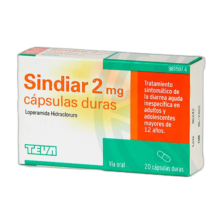 Imagen de SINDIAR 2 mg 20 CAPSULAS