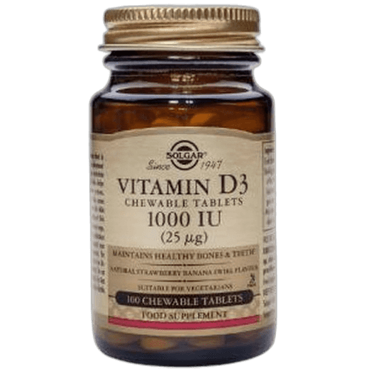 Imagen de SOLGAR VITAMINA D3 1000IU 100 COMP MAST