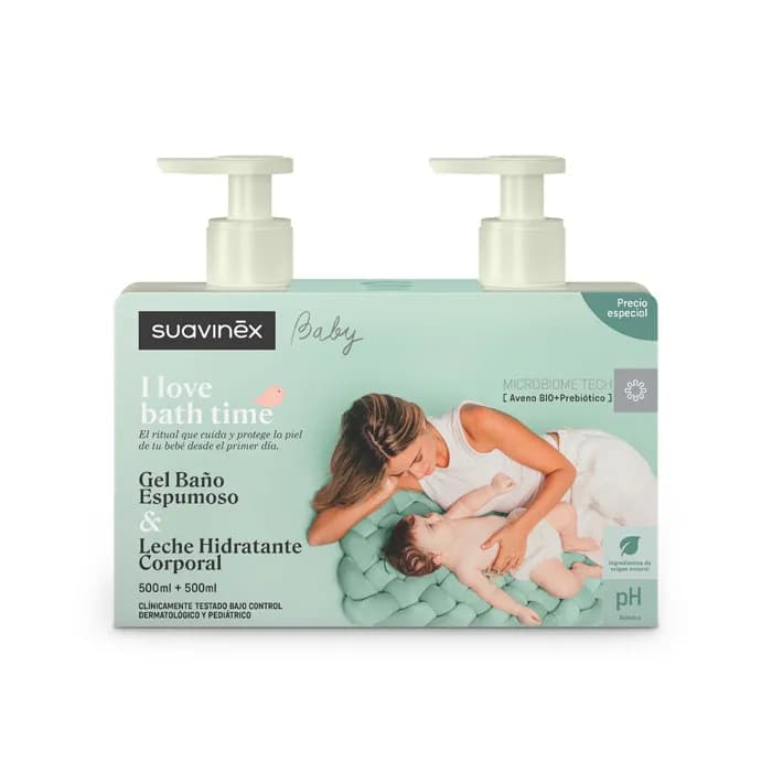 Imagen de Suavinex Gel Baño Espumoso 500 Ml + Leche Hidratante Corporal 500 Ml