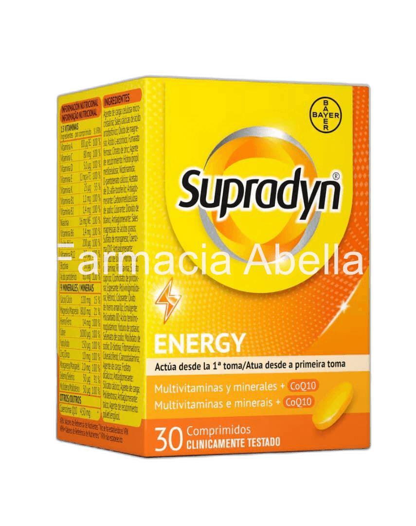 Imagen 2 de SUPRADYN ACTIVO COQ10 30 COMPRIMIDOS