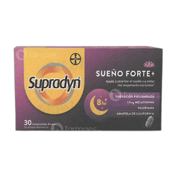 Imagen 2 de SUPRADYN SUEÑO FORTE+ 30 COMPRIMIDOS