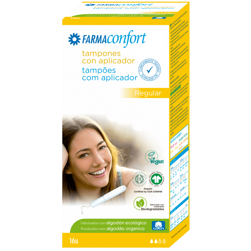 Imagen 2 de TAMPONES FARMACONFORT REGULAR 16 UND