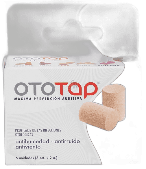 Imagen de TAPONES OIDO OTO TAP ESPUMA 6 UND.