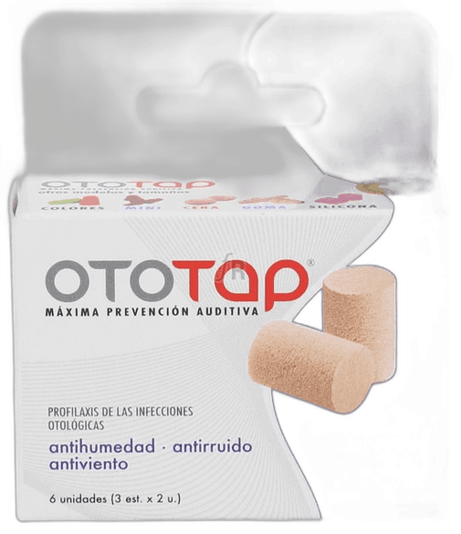 Imagen de TAPONES OIDO OTO TAP ESPUMA 6 UND.