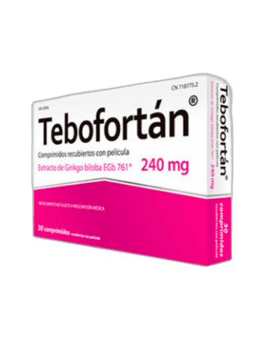 Imagen de TEBOFORTAN 240 mg 30 COMPRIMIDOS RECUBIERTOS