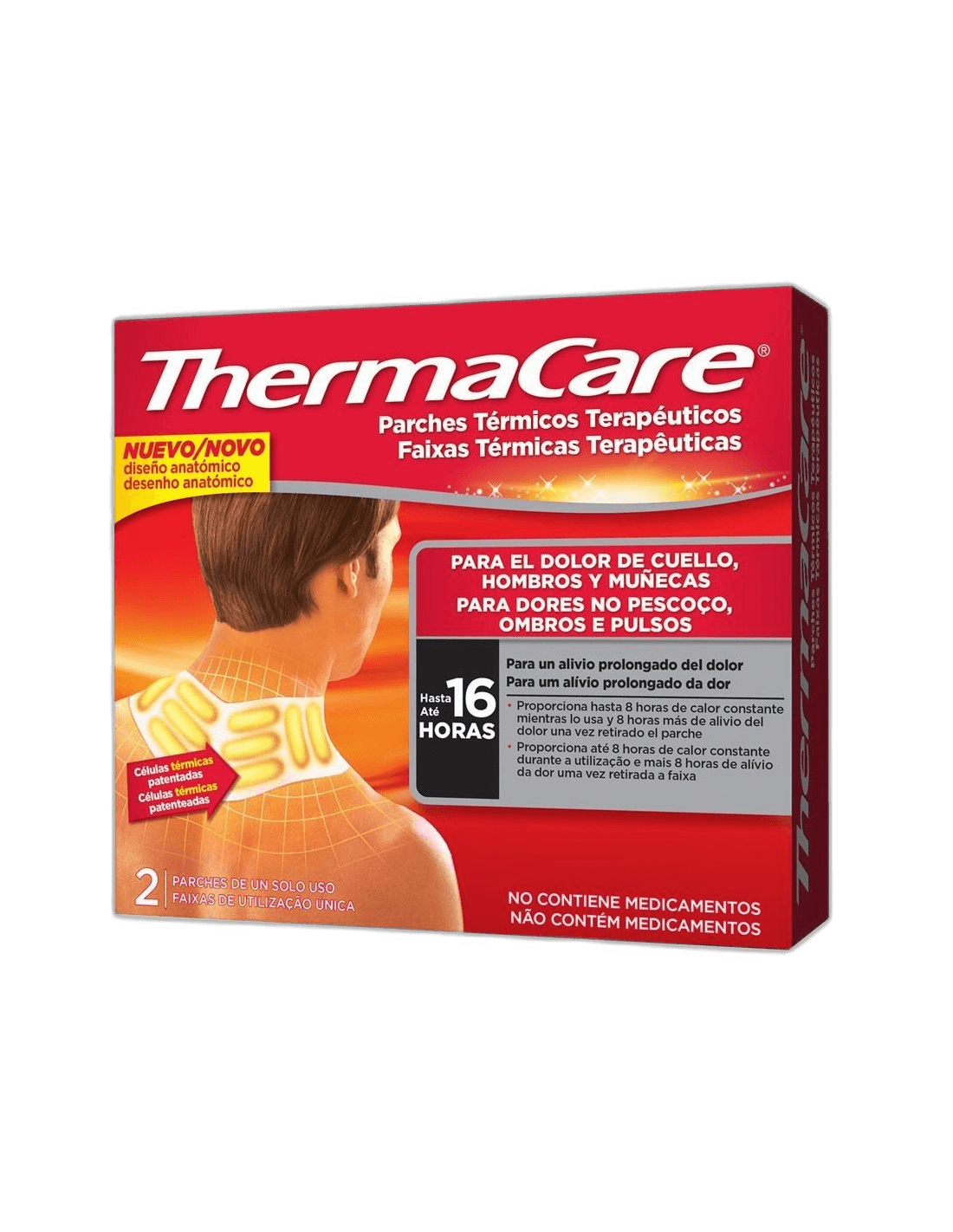 Imagen 3 de THERMACARE PARCHE TERMICO CUELLO HOMBRO MUÑECA 2 PARCHES