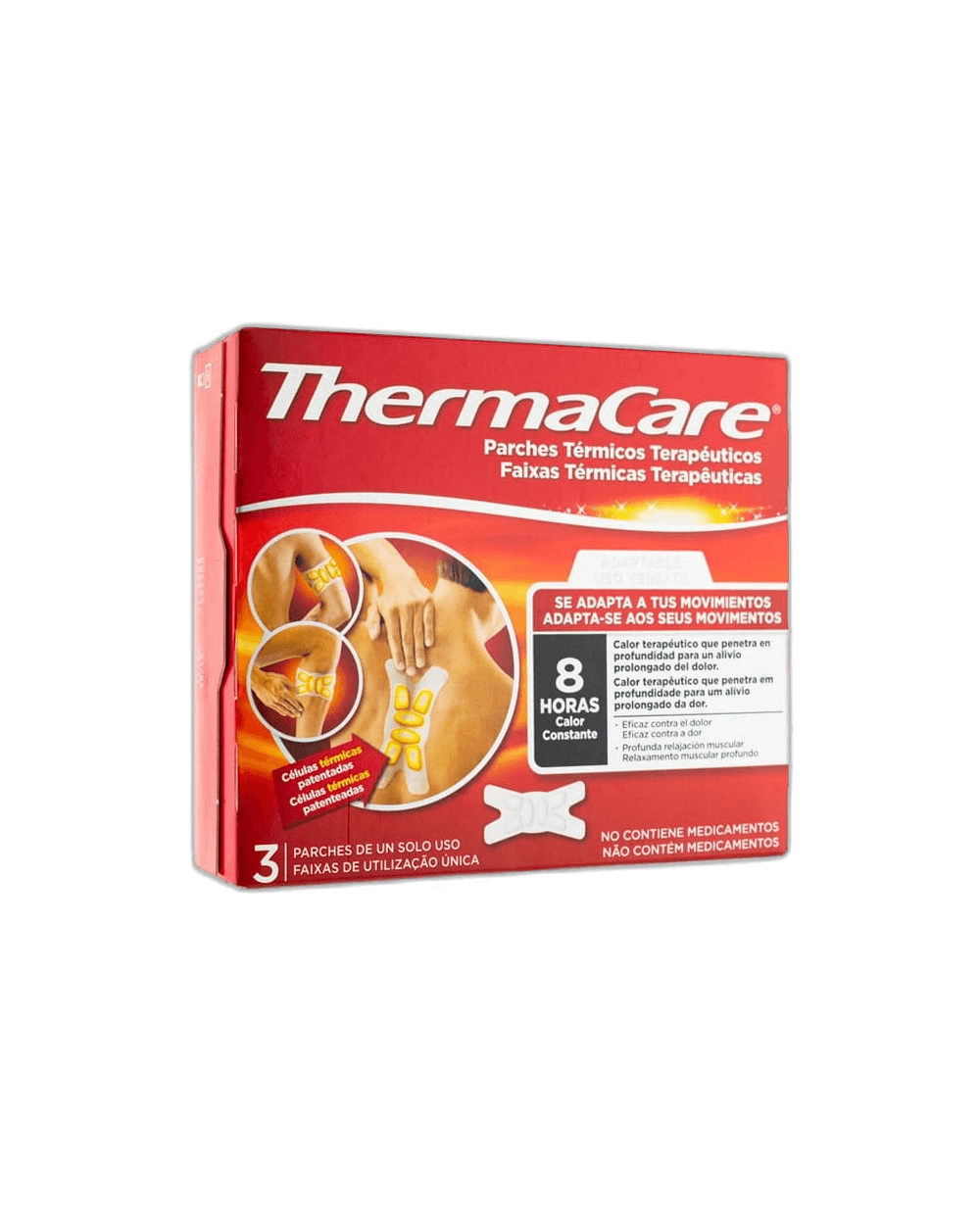 Imagen 3 de THERMACARE PARCHES TERMICOS ADAPTABLES 3 PARCHES