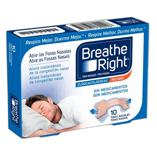 Imagen de TIRA NASAL BREATHE RIGHT PEQUEÑA 10 U