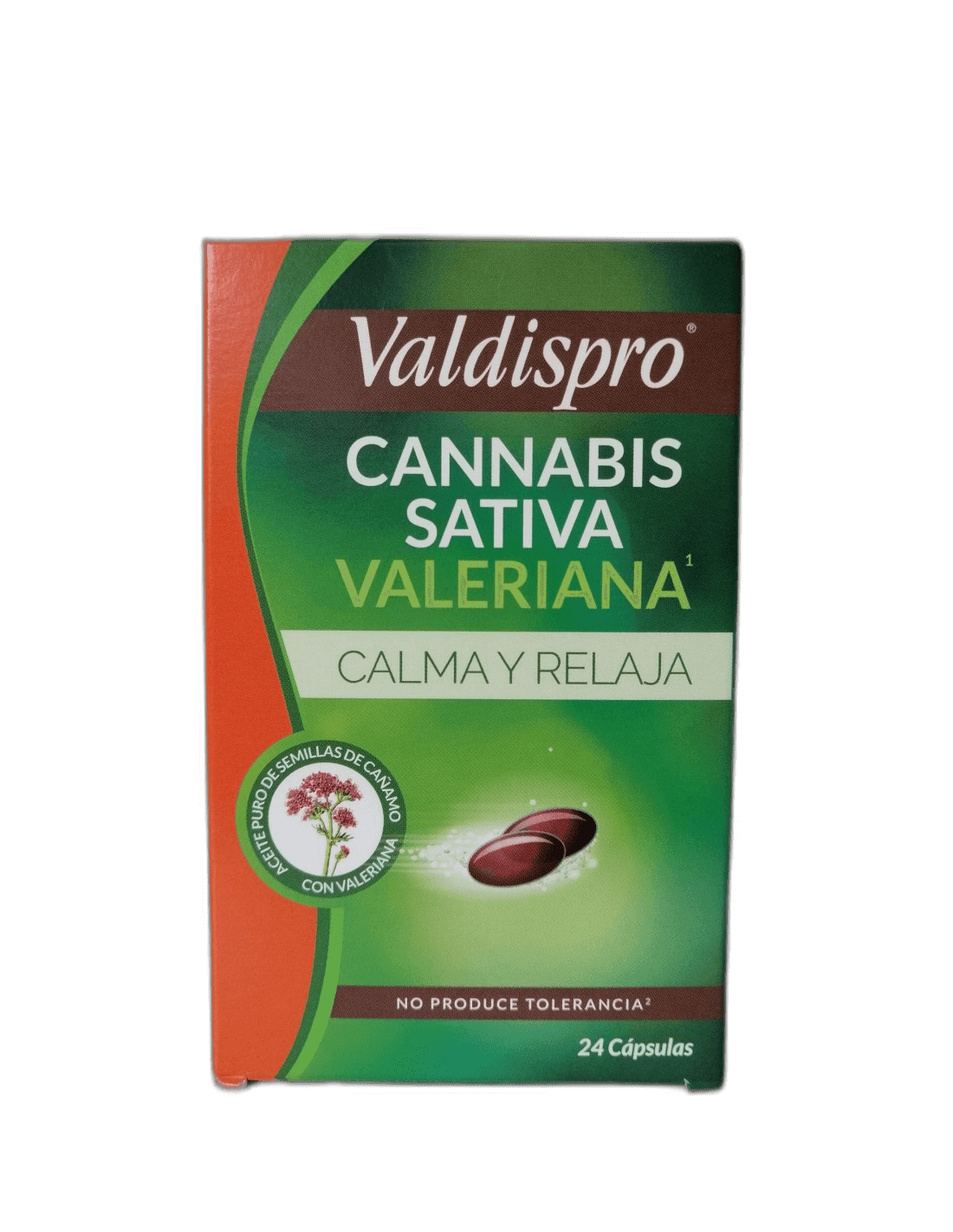 Imagen de VALDISPRO CANNABIS SATIVA VALERIANA 24 CAPSULAS