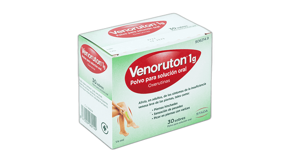 Imagen de VENORUTON OXERUTINAS 1 g 30 SOBRES POLVO PARA SOLUCION ORAL