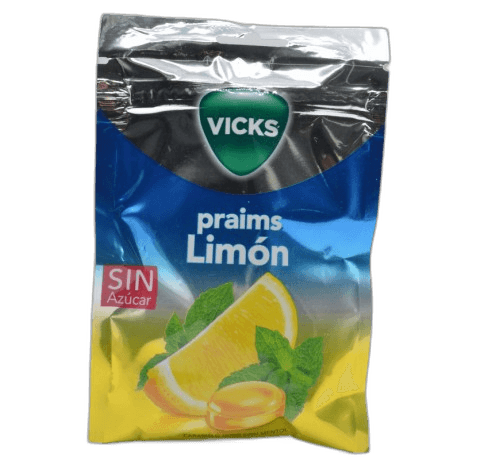Imagen 2 de VICKS LIMON CARAMELO DURO CON MENTOL 1 BOLSA 72 G