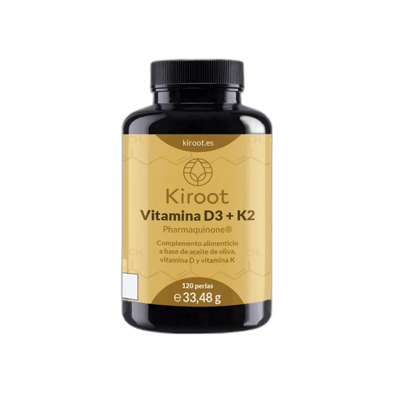 Imagen de VITAMINA D3 + K2 KIROOT 120 PERLAS